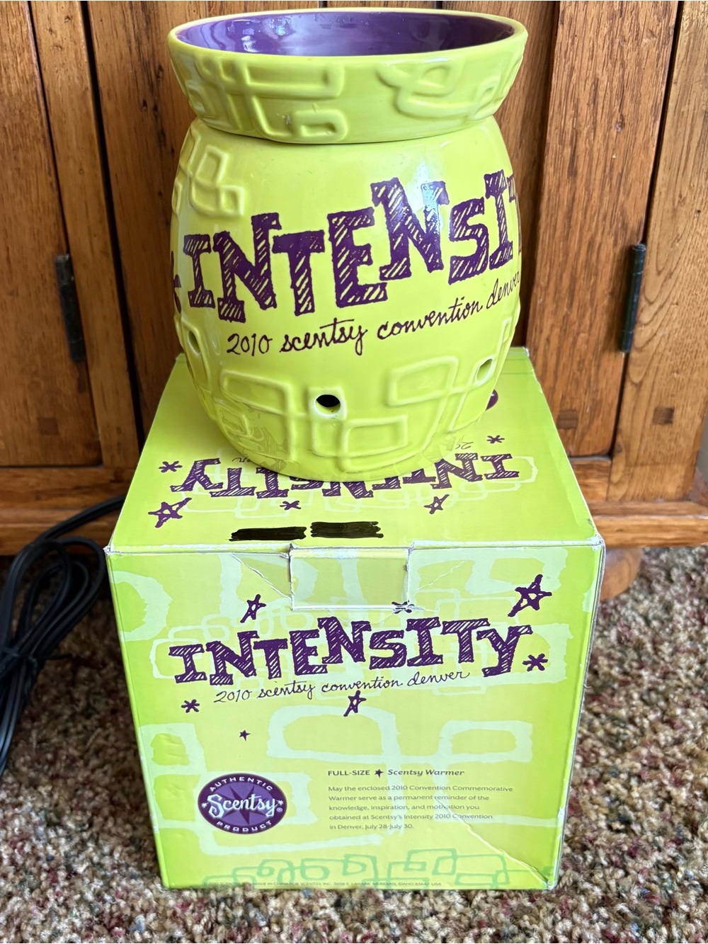 Rare Scentsy INTENSITY Wax Warmer 2010 Denver Convention Exclusive Full Size